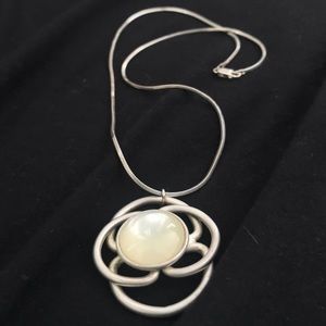 Silver & Opal Celtic Pendant with chain